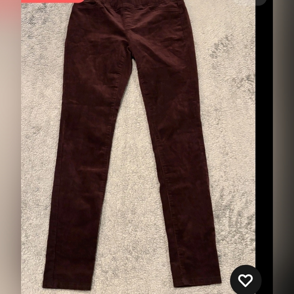 NWT Maroon Eileen Fisher Casis Corduroy Jegging Organic Cotton New in Size S/P - Picture 3 of 8